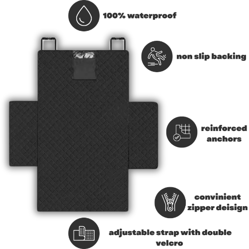 HoundLounge 2.0 WaterProof Pet  Car Seat Cover